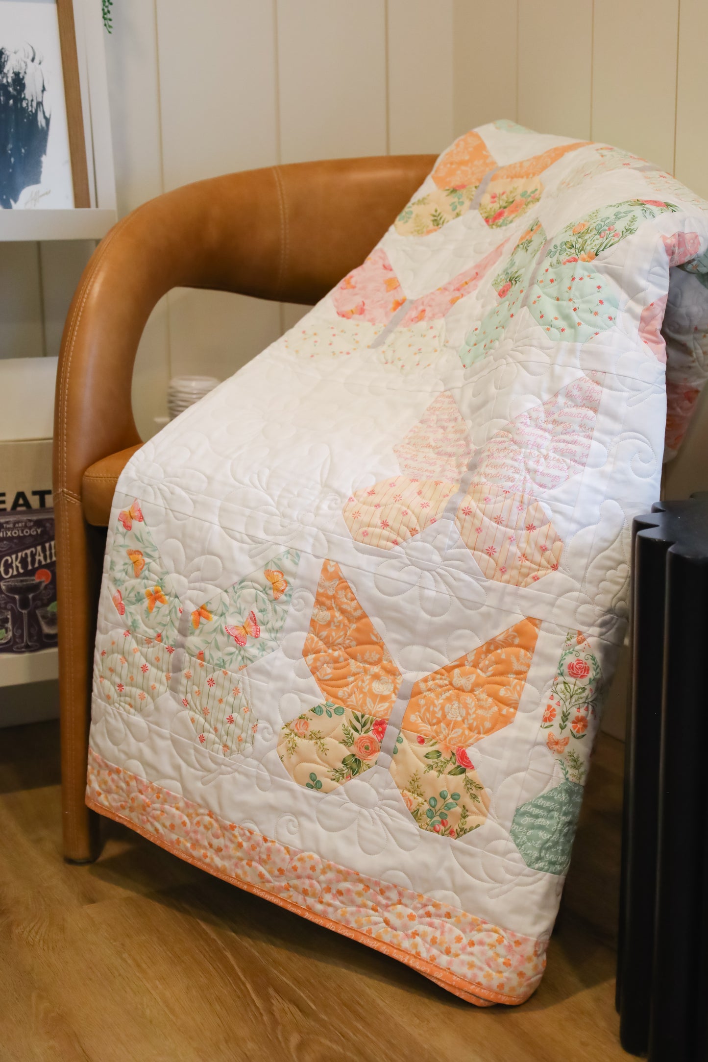 Winging It  Precut Sew-Ready Quilt Kit Featuring Moda Kindness Fabric 69 X 79