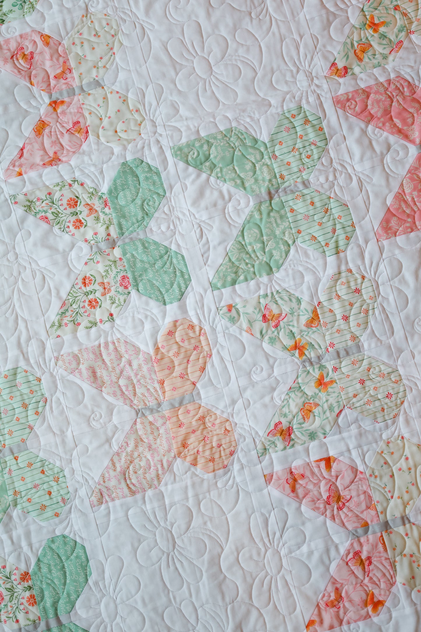 Winging It  Precut Sew-Ready Quilt Kit Featuring Moda Kindness Fabric 69 X 79
