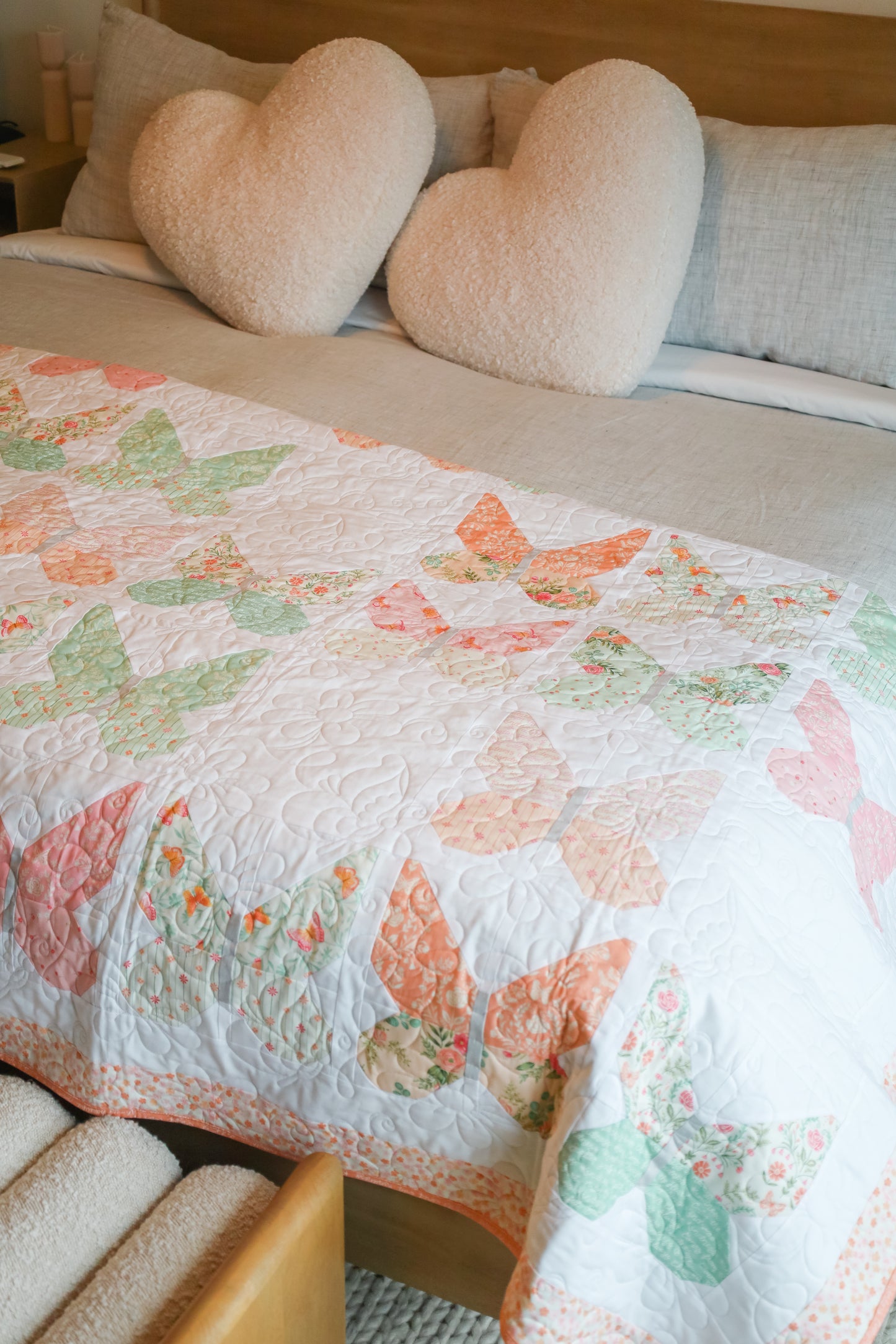 Winging It  Precut Sew-Ready Quilt Kit Featuring Moda Kindness Fabric 69 X 79