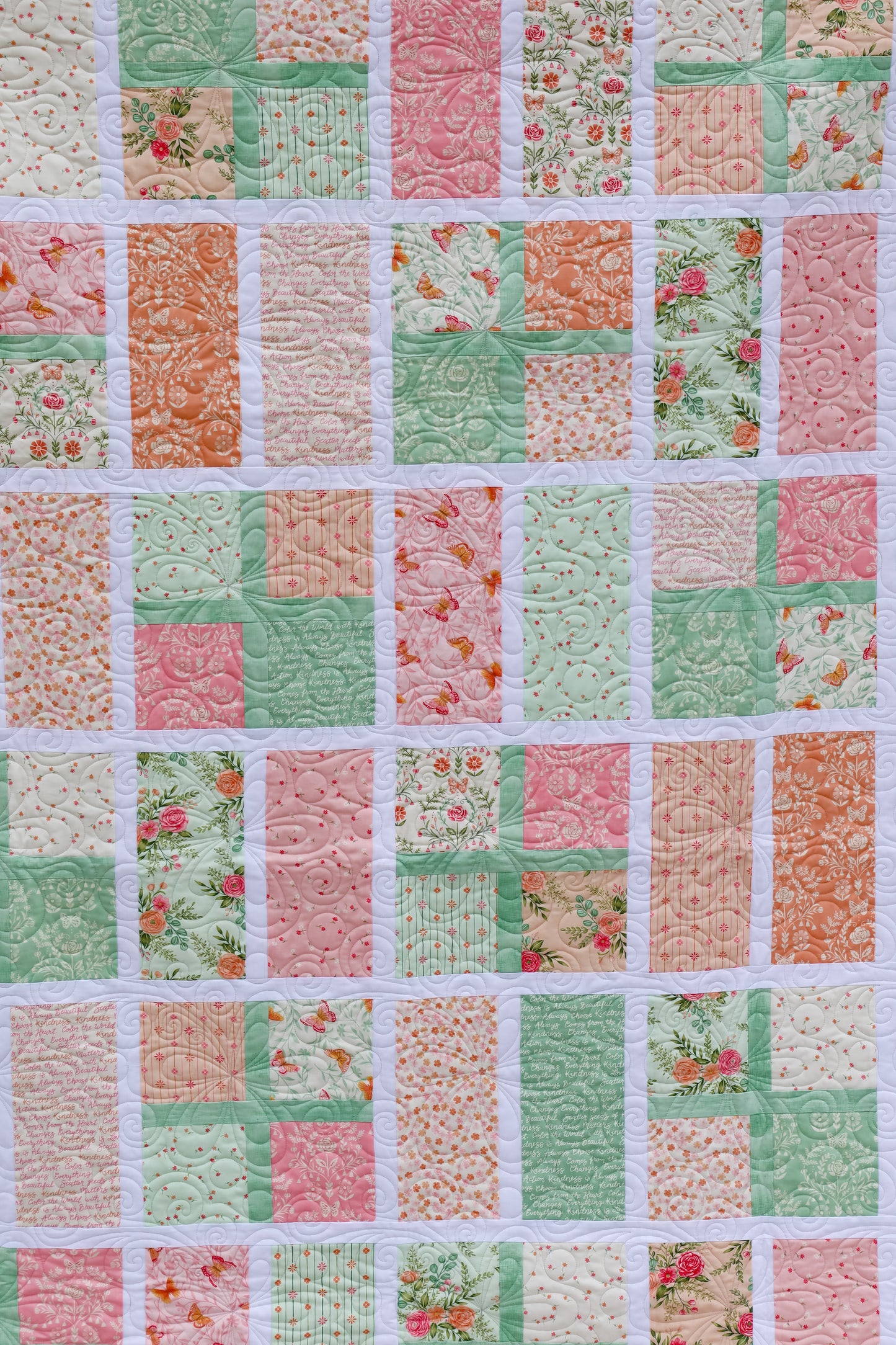 Apple Cider Pre Cut Sew-Ready Quilt Kit Featuring Adorable Kindness Moda Fabrics