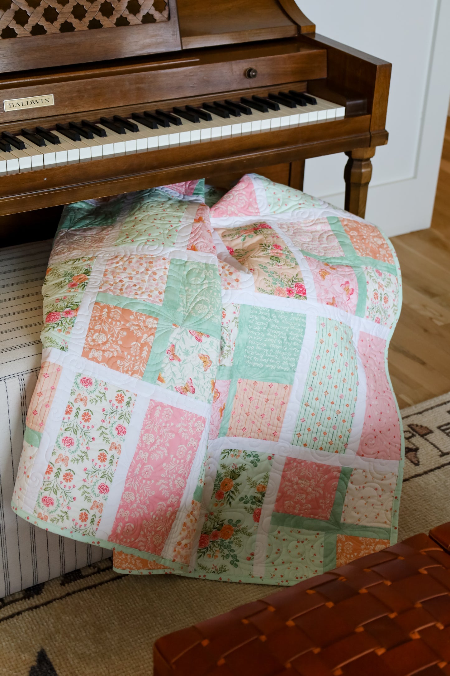 Apple Cider Pre Cut Sew-Ready Quilt Kit Featuring Adorable Kindness Moda Fabrics
