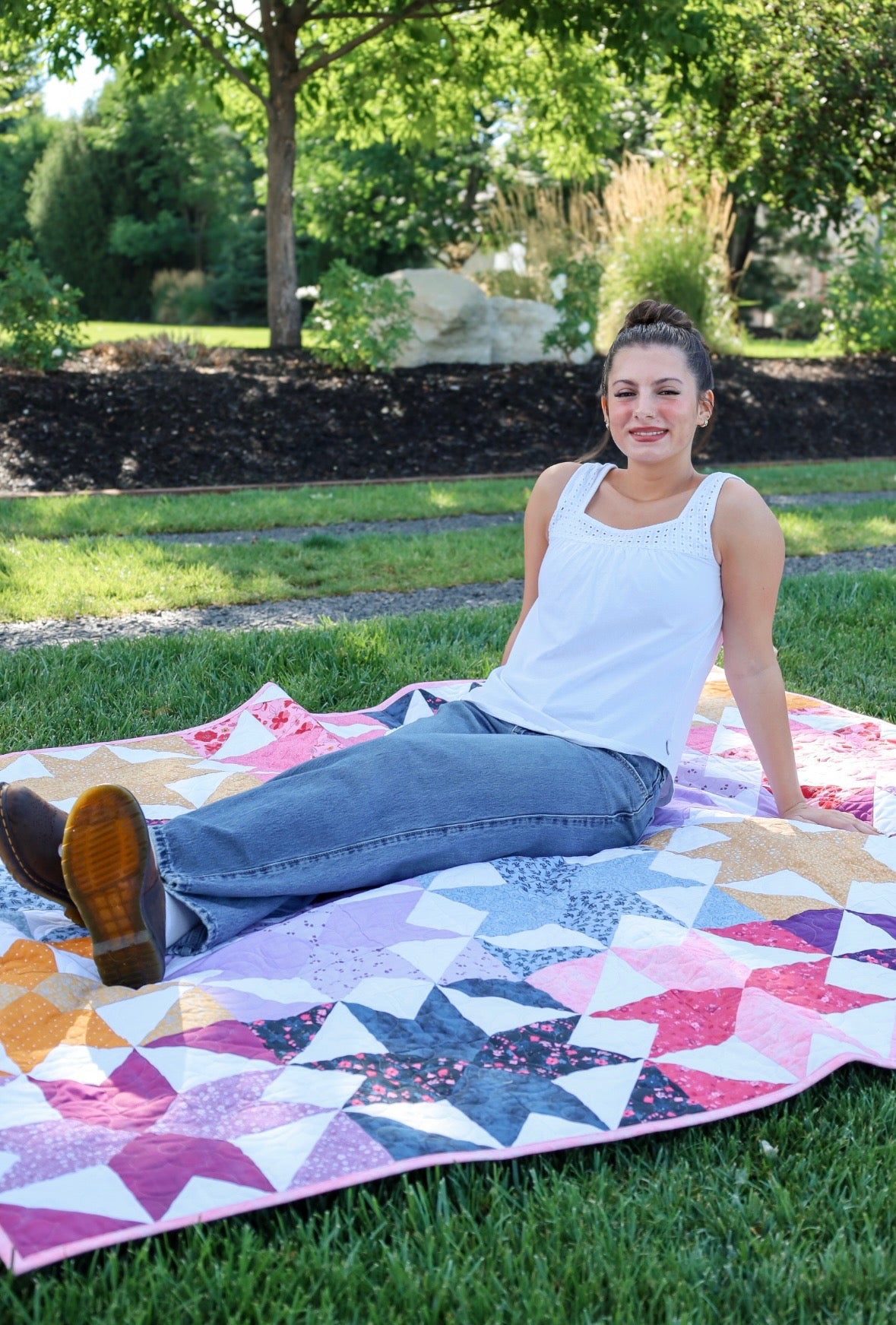 Mystic Scrappy Stars Sew-Ready Quilt Kit