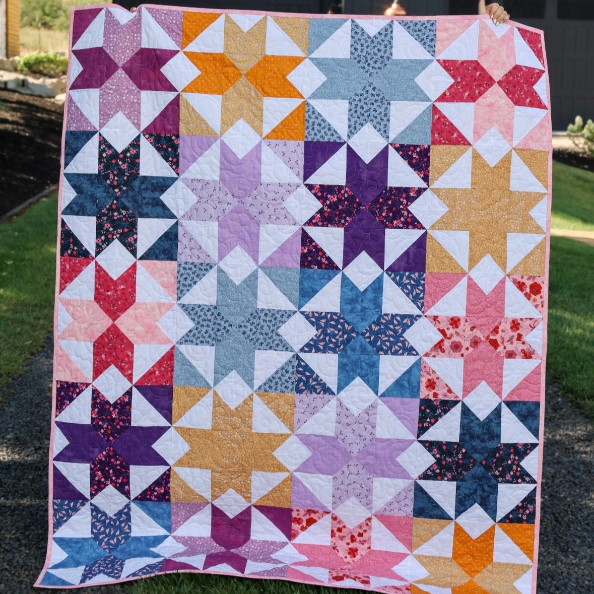 Mystic Scrappy Stars Sew-Ready Quilt Kit