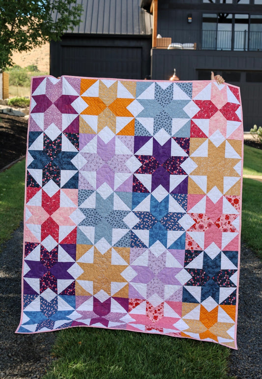 Mystic Scrappy Stars Sew-Ready Quilt Kit