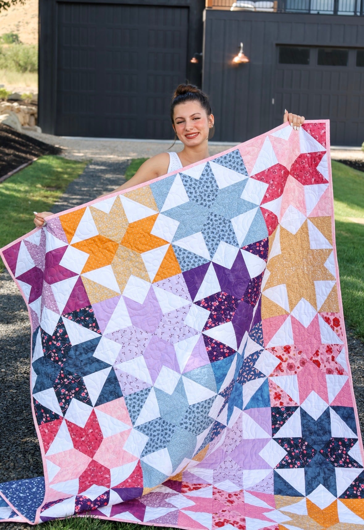 Mystic Scrappy Stars Sew-Ready Quilt Kit