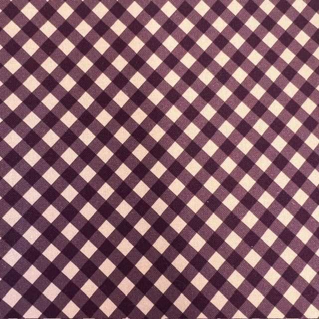 END OF BOLT 780 Shades of Purple Checker Plaid background 100% cotton quilting fabric