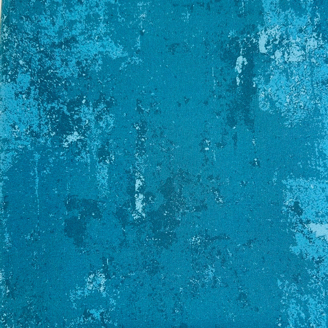 END OF BOLT 891 Dark Teal Grunge Background 100% cotton quilting fabric