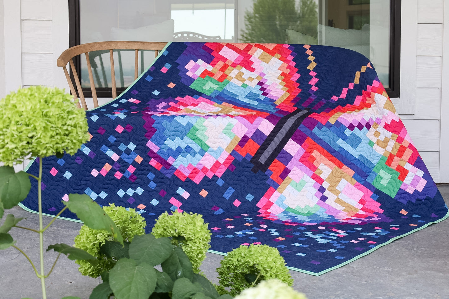 Prism Flight Pixel Quilt Kit | 69" x 89"