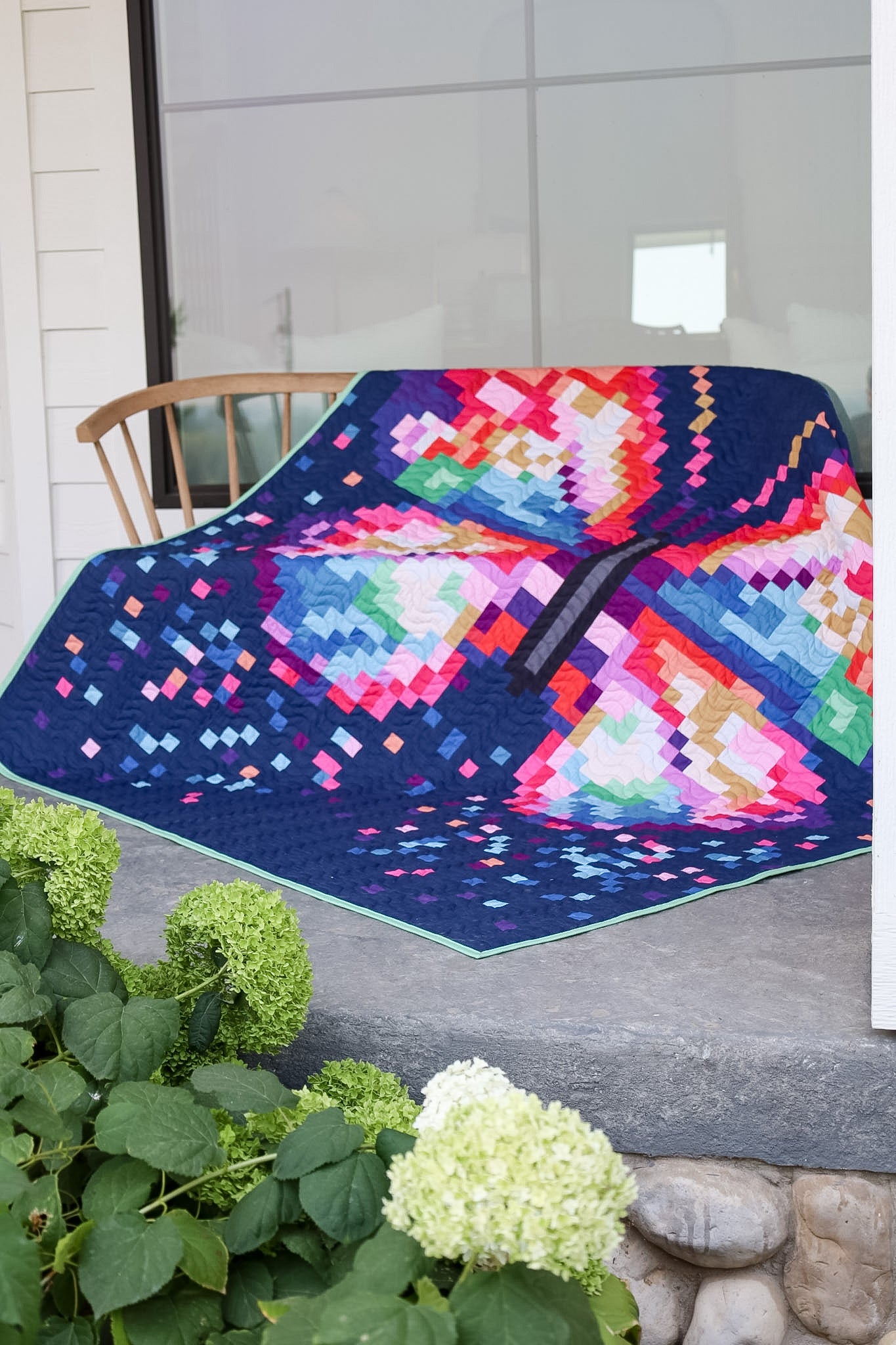 Prism Flight Pixel Quilt Kit | 69" x 89"
