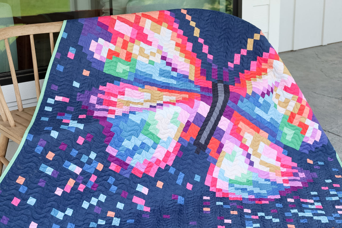 Prism Flight Pixel Quilt Kit | 69" x 89"
