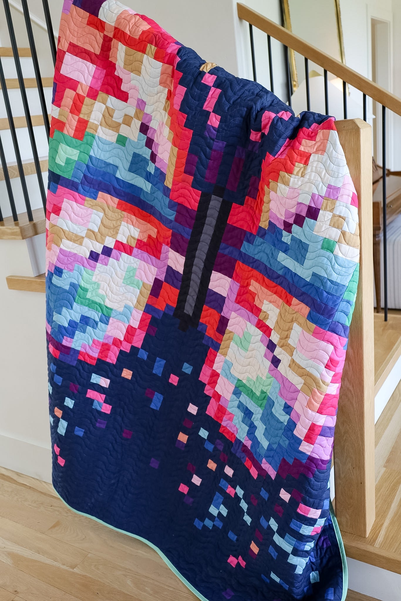 Prism Flight Pixel Quilt Kit | 69" x 89"