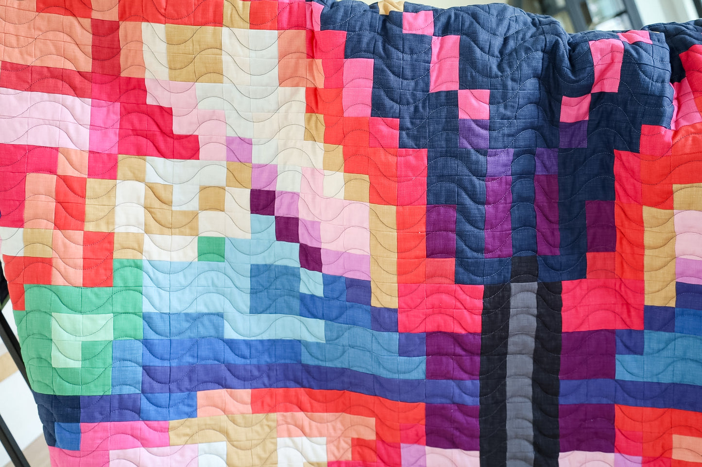 Prism Flight Pixel Quilt Kit | 69" x 89"