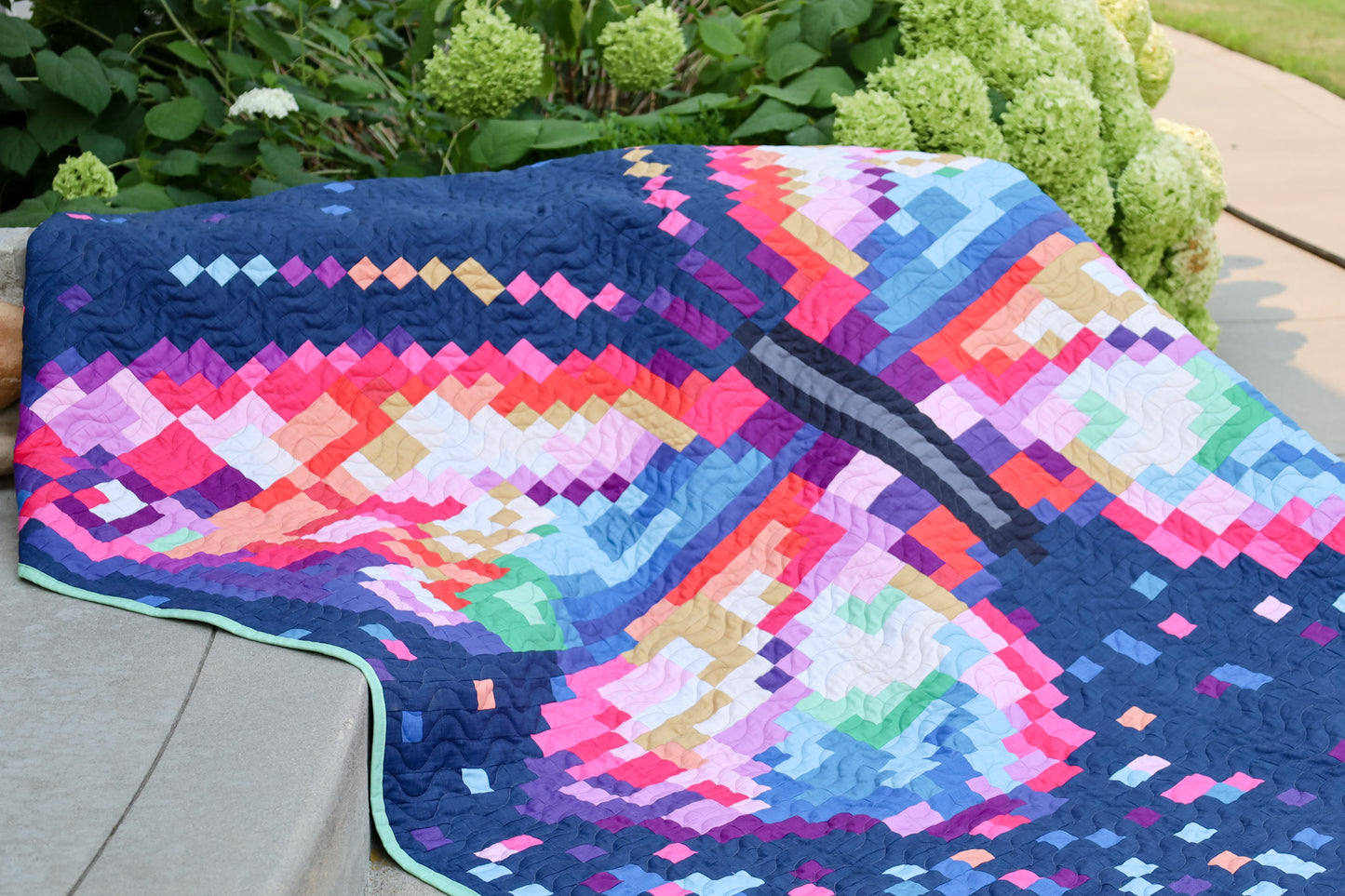 Prism Flight Pixel Quilt Kit | 69" x 89"