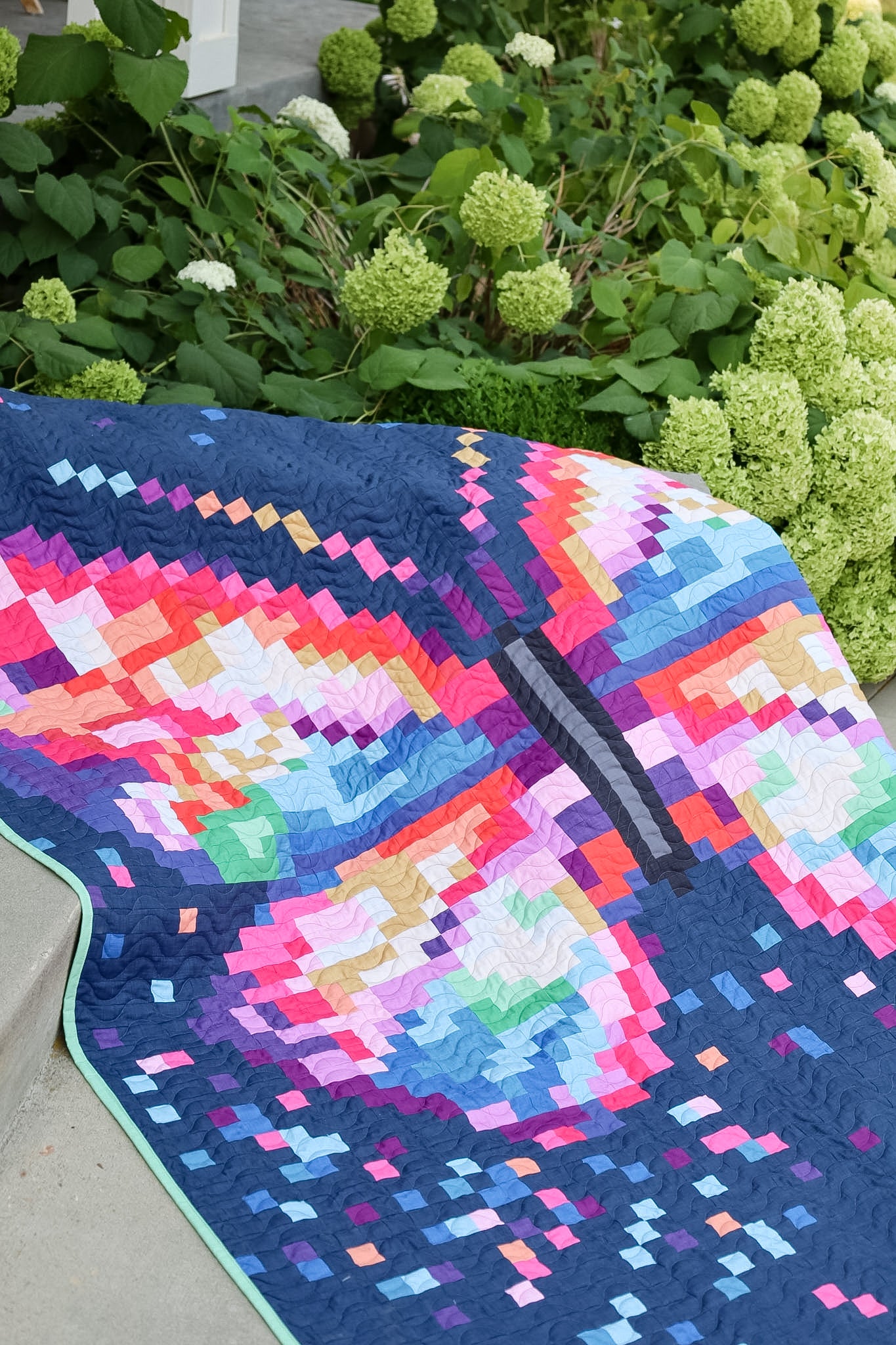 Prism Flight Pixel Quilt Kit | 69" x 89"