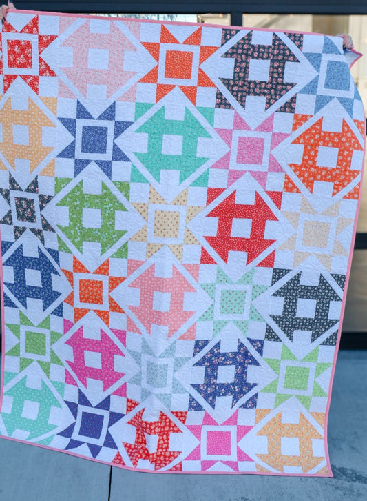 Dashing Sew-Ready Quilt Kit: Moda Coriander Quilts featuring gorgeous Cali fabrics