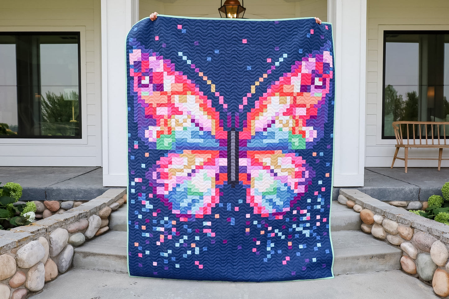 Prism Flight Pixel Quilt Kit | 69" x 89"
