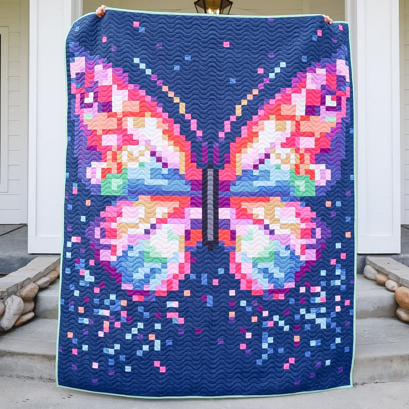 Prism Flight Pixel Quilt Kit | 69" x 89"