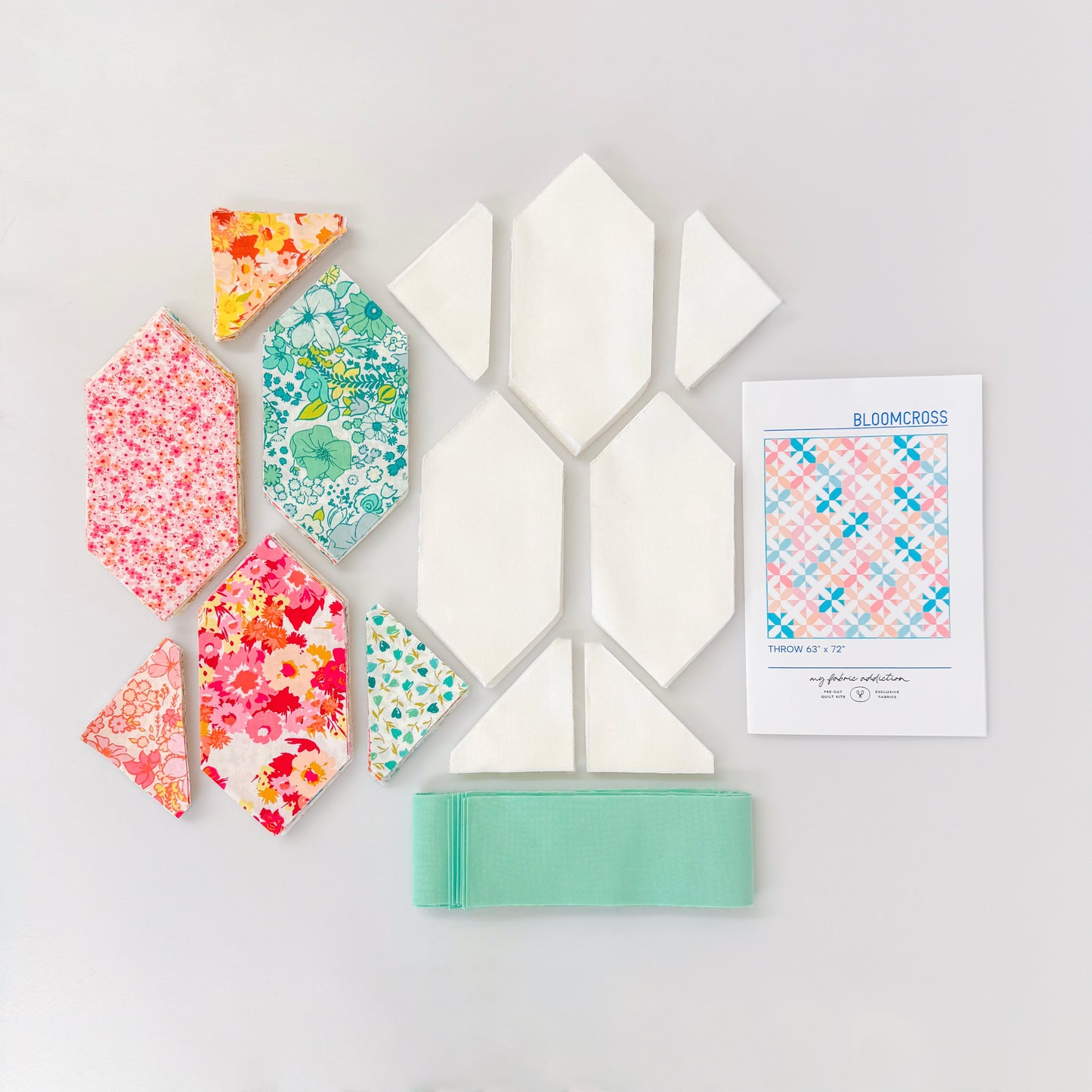 Bloomcross Precut Quilt Kit Featuring Art Gallery Bloomcore