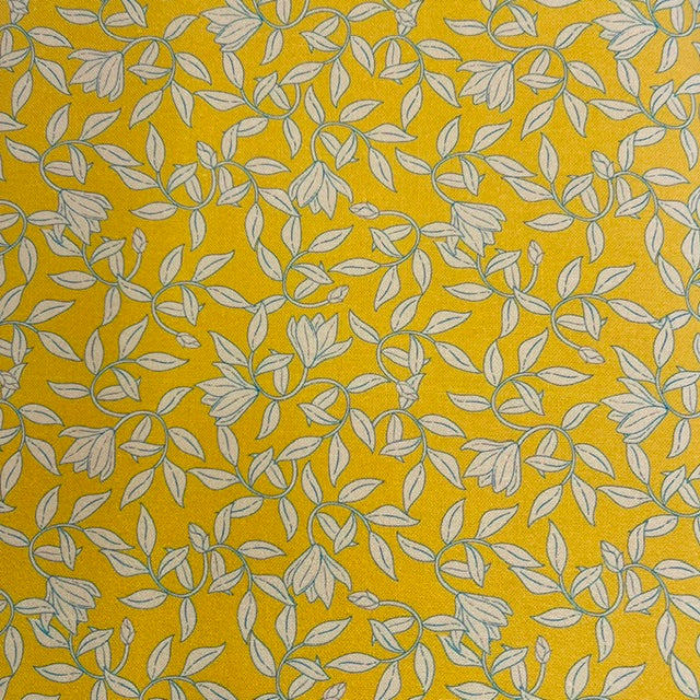 END OF BOLT 1029 My Fabric Addiction Yellow Flowers on Yellow Background 100% cotton quilting fabric