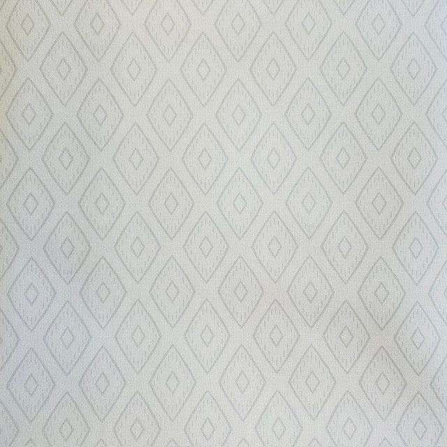 END OF BOLT 1186 Gray Diamonds on White background 100% cotton quilting fabric