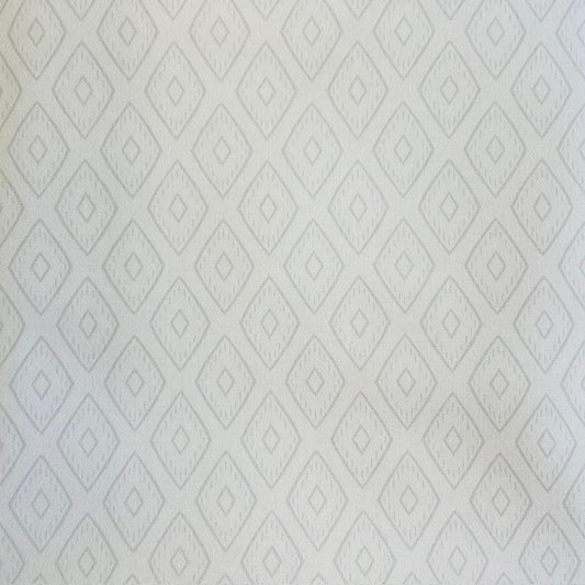 END OF BOLT 1187 Gray Diamonds on White background 100% cotton quilting fabric