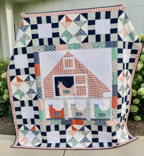 Cluckin’ Crazy Precut Sew-Ready Quilt Kit