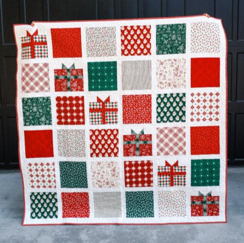 Presently by Primrose Cottage Featuring Riley Blake Merry Little Christmas Pre Cut Quilt Kit