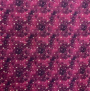 Stars on Red Backing for Christmas Brick kit, 4 yards