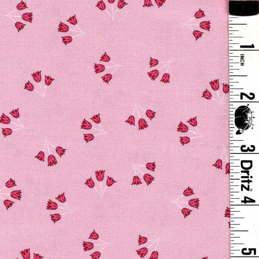 Pink Tulip backing for Mystic Scrappy Stars quilt, 4 1/8 yards