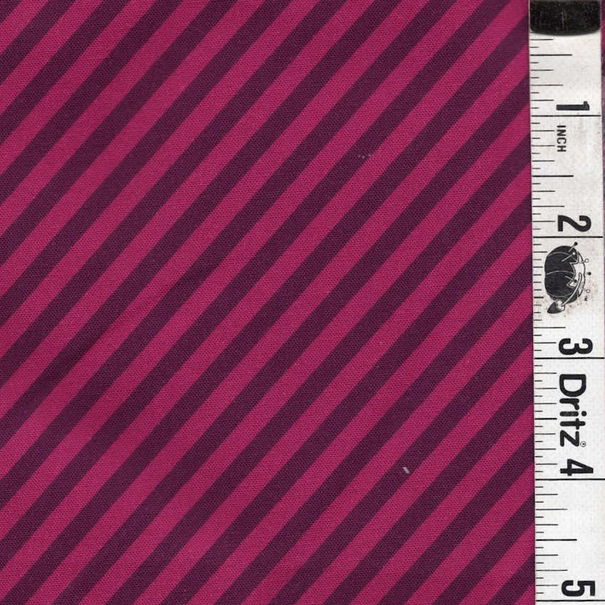 END OF BOLT 721 Purple Magenta Stripes Fabric background 100% cotton quilting fabric