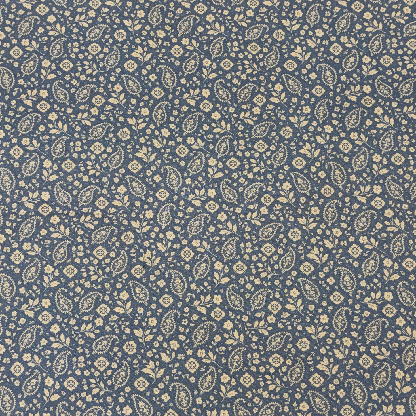 Blue and White  Floral Paisley Backing for Freedom Song Quilt, 3 7/8 yards