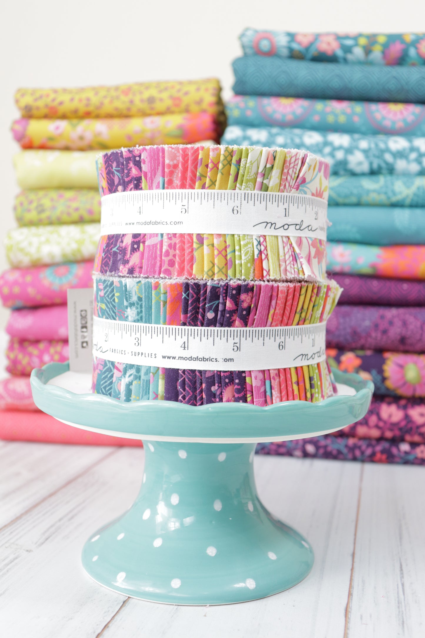 Parlor Jelly Roll® 11960JR Moda Precuts Jelly Roll 100% cotton fabric quilt strips by Crystal Manning&nbsp;