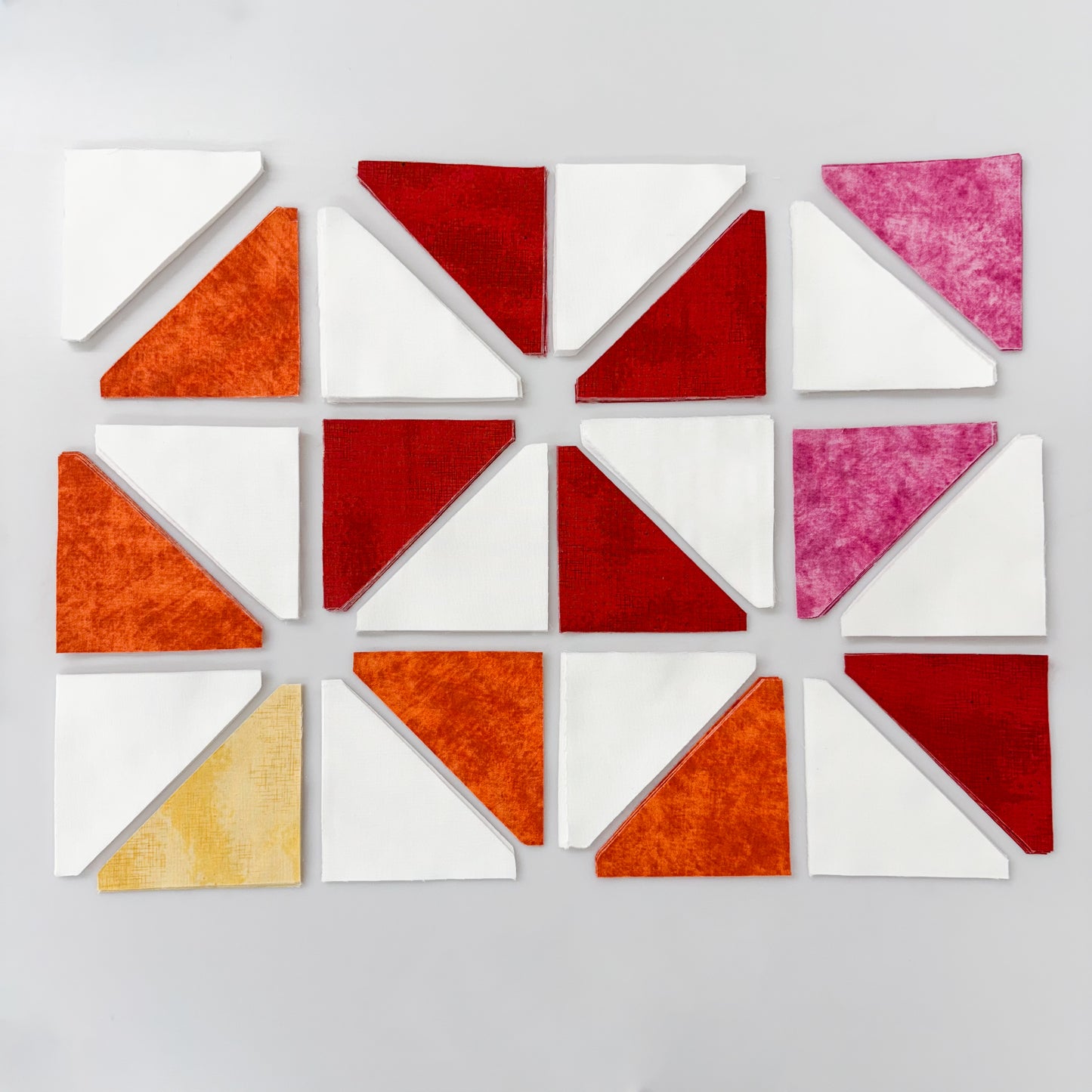 Pinwheel Perfection Rainbow Bright  Sew-Ready Quilt Kit Featuring Gorgeous Riley Blake Shabby Basics Line