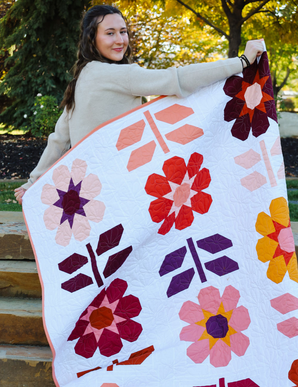 Daisy Mae Precut Quilt Kit Featuring Moda Bella Solids
