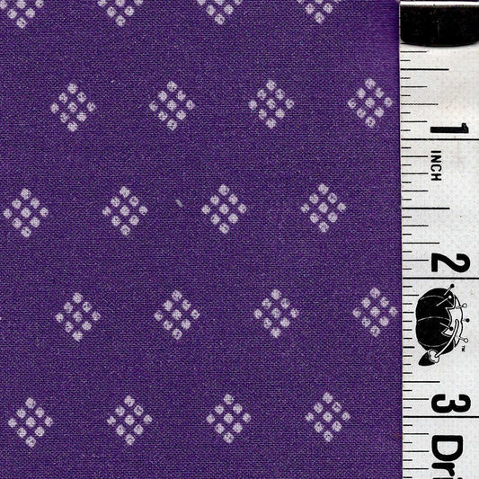 5-Yard Continuous Fabric Cuts Diamond Deep Purple – Endless Possibilities!