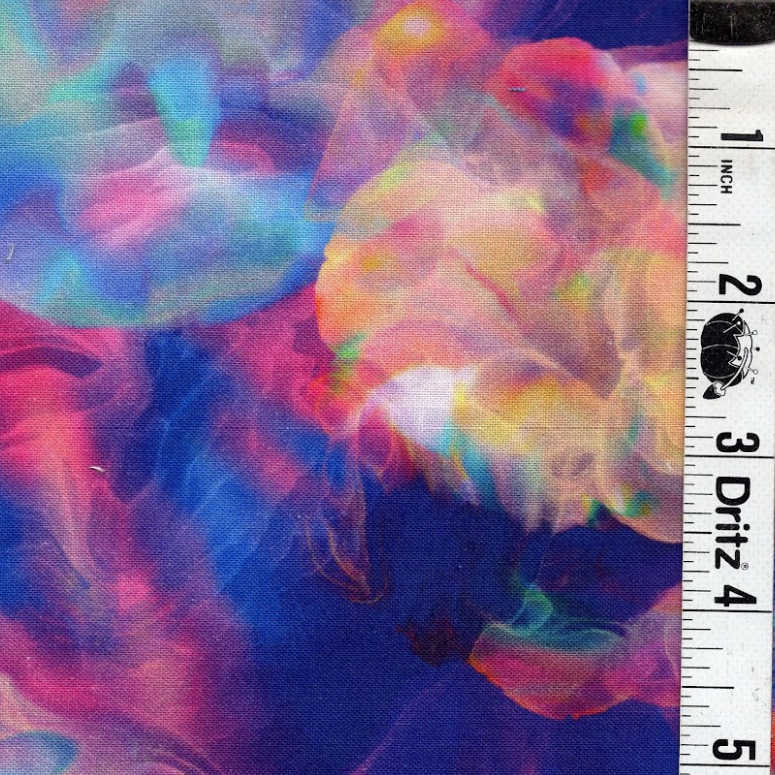 END OF BOLT 453 My Fabric Addiction pink blue smoke background Basic 1