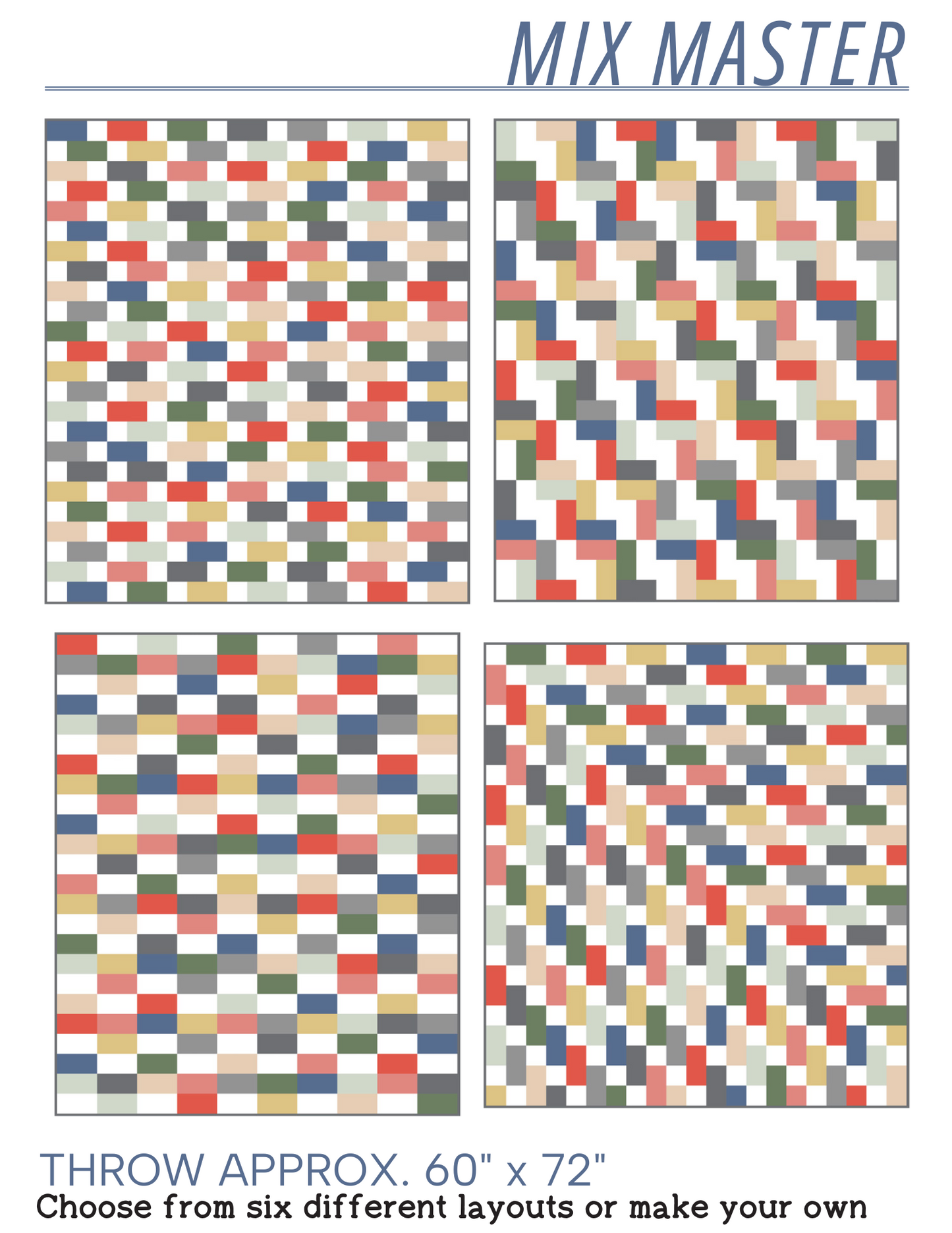 Mix Master Digital Quilt Pattern
