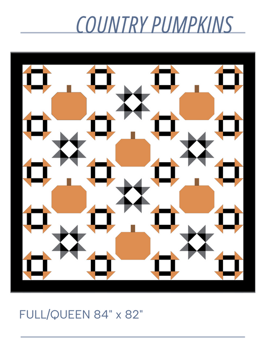 Country Pumpkins Digital Quilt Pattern