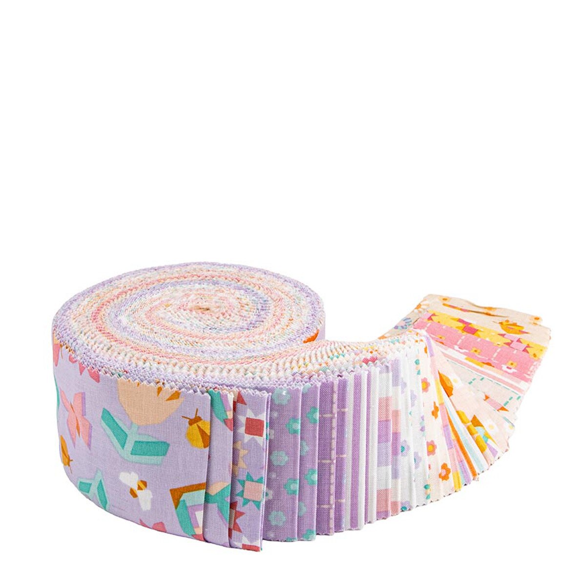 Roll It Riley Patchwork Rolie Polie 40 piece 2.5-inch Strips Jelly Roll Riley Blake ...