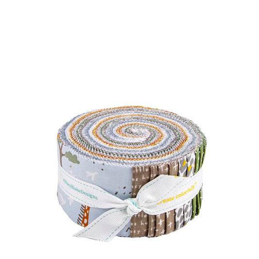 Riley Blake Leo & Savannah 40 piece 2.5-inch Strips Jelly Roll RP-17540-40 by Deena Rutter