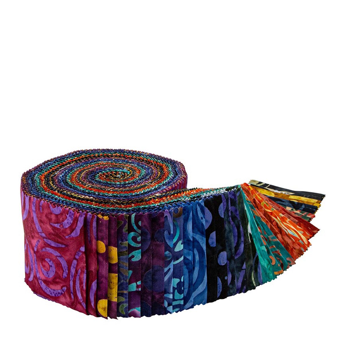 Riley Blake Batiks Kinetic Energy 40 piece 2.5-inch Strips Jelly Roll RP-23424-40