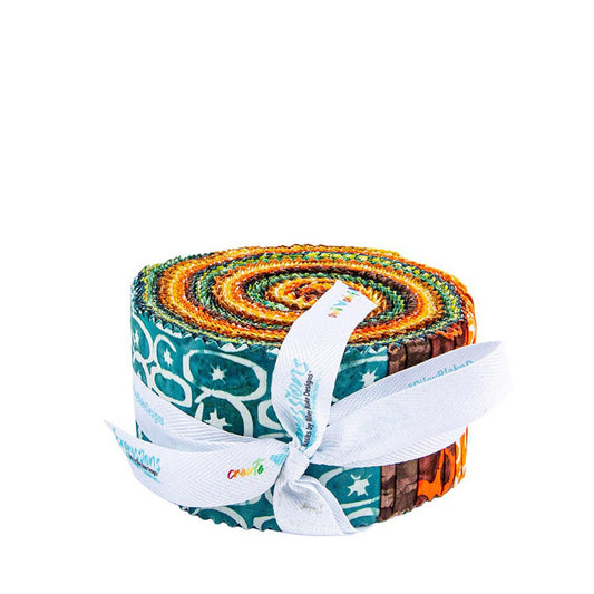 Riley Blake Starburst Groove 2 1/2" Rolie Polie Strips Jelly Roll RP-23578-40 by Starburst Groove