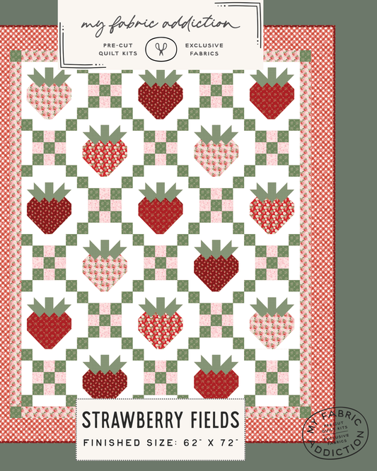 Strawberry Fields Digital Quilt Pattern