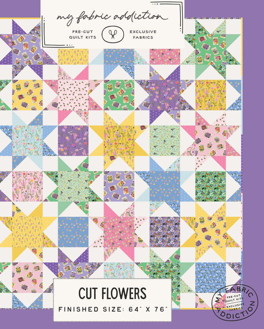 Cut Flowers Digitial Quilt Pattern
