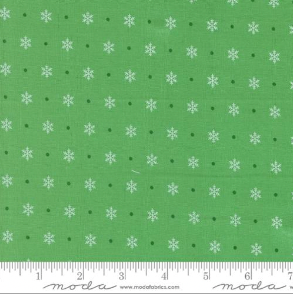 Green print backing for Henrietta quilt kit, 4 yards