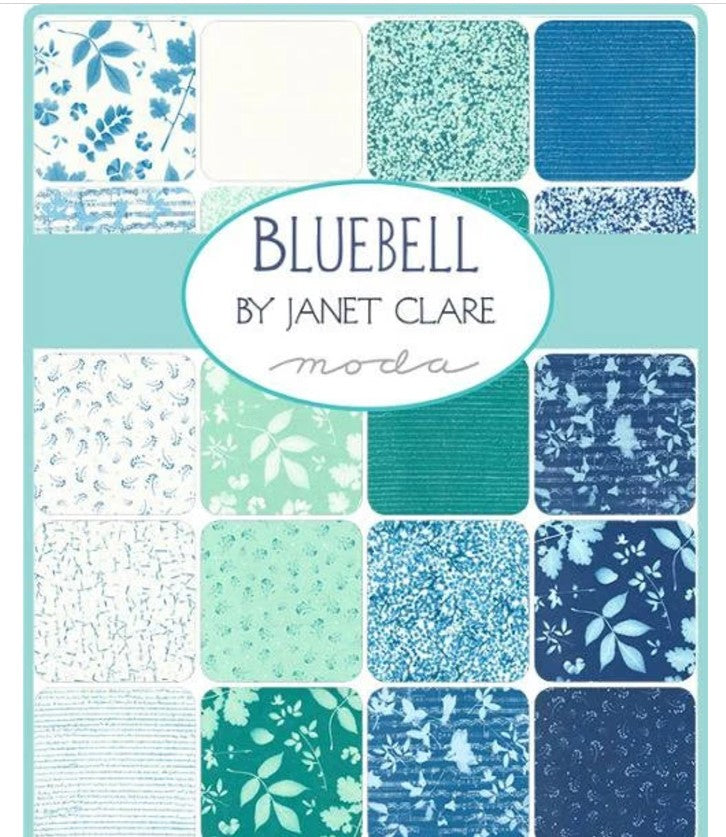 Bluebell AB 24 skus 16960AB Moda Precuts 24 piece Fat Quarter Bundle 100% cotton fabric quilt  Fabric Janet Clare