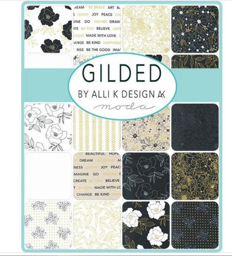 Gilded Jelly Roll 11530JR Moda Precuts 100% cotton fabric quilt strips by Alli K Designs