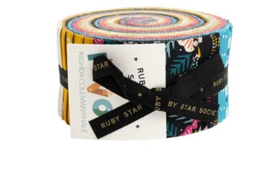 Pivot Jelly Roll® RS1072JR Ruby Star Precut 100% cotton fabric quilt strips by Moda Rashida Coleman Hale