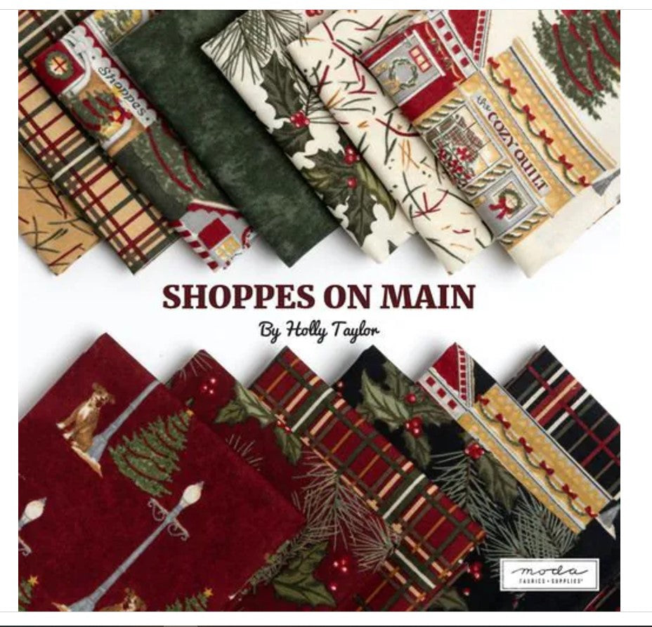 Shoppes On Main Layer Cake® 6920LC Moda Precuts  Layer Cake 10" squares quilt fabric  Christmas Holly Taylor