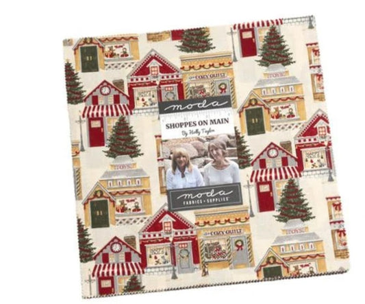 Shoppes On Main Layer Cake® 6920LC Moda Precuts  Layer Cake 10" squares quilt fabric  Christmas Holly Taylor